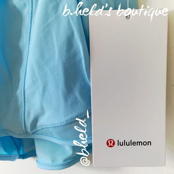 lululemon Hotty Hot High-Rise Lined Short 2.5 Blue Chill Size 0 Brand New NWT